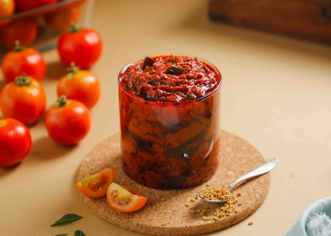 Tomato Pickle | Made with cold press oil